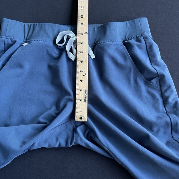 Figs Womens Zamora Scrub Pant Jogger Medium Blue Medical Nursing ER PO#3023 - Picture 9 of 11